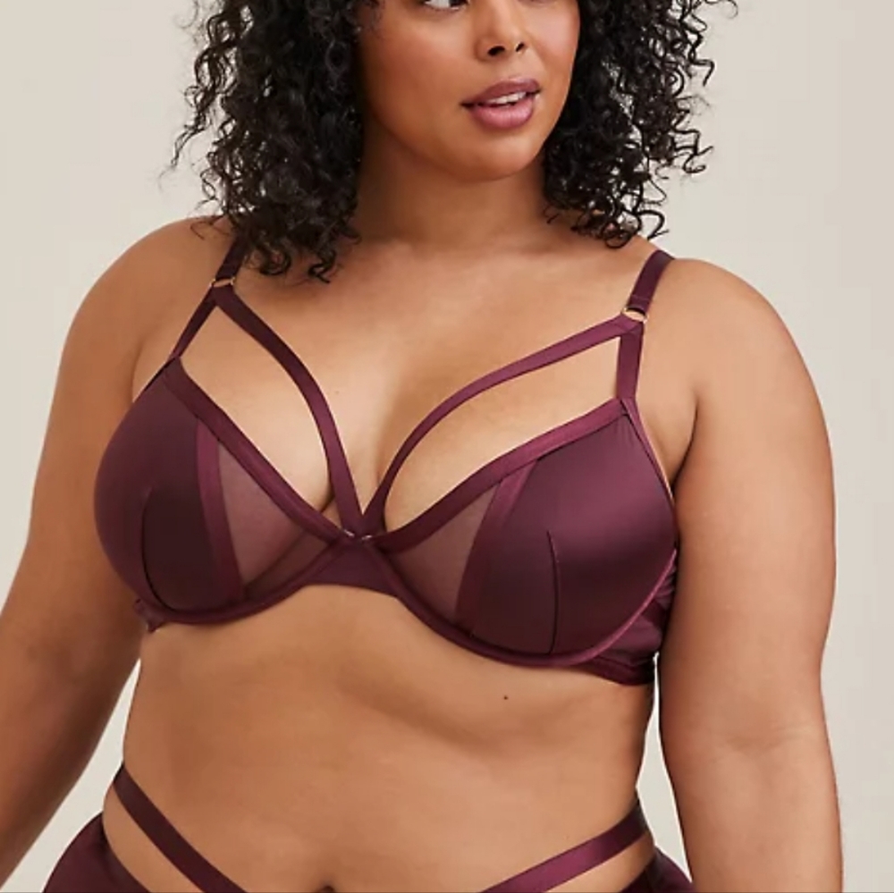 torrid Plum Strappy Underwire Bra